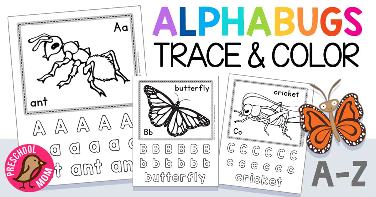 Alphabet bug worksheets