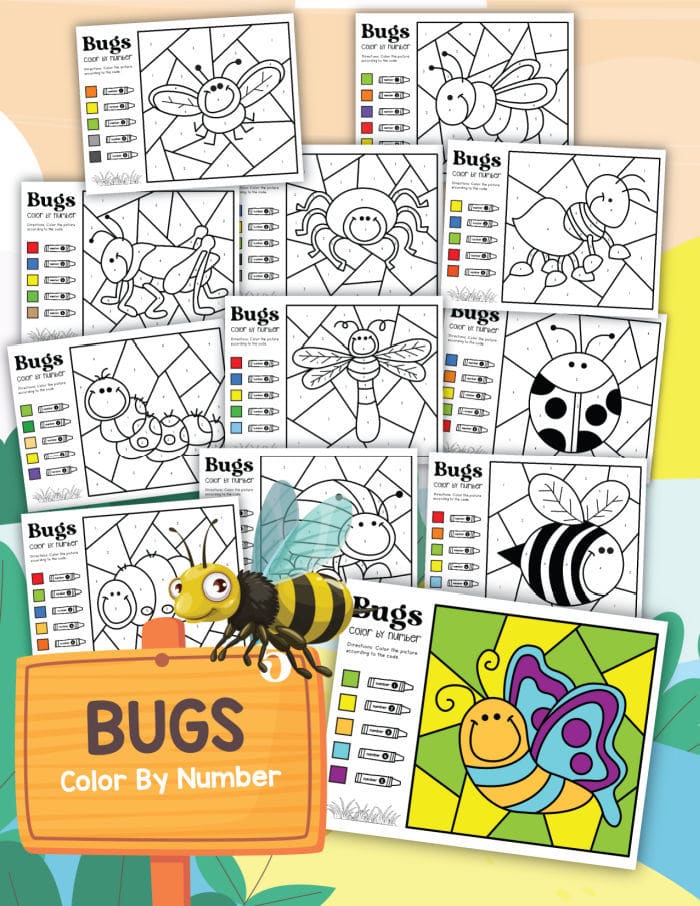 Insect coloring pages