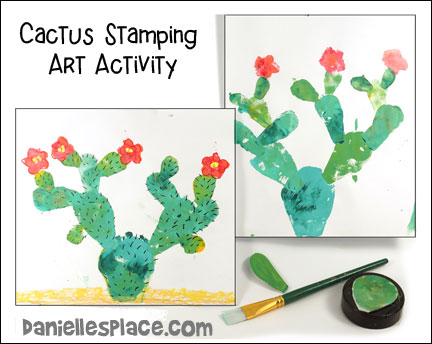 Cactus crafts and learning activities for children