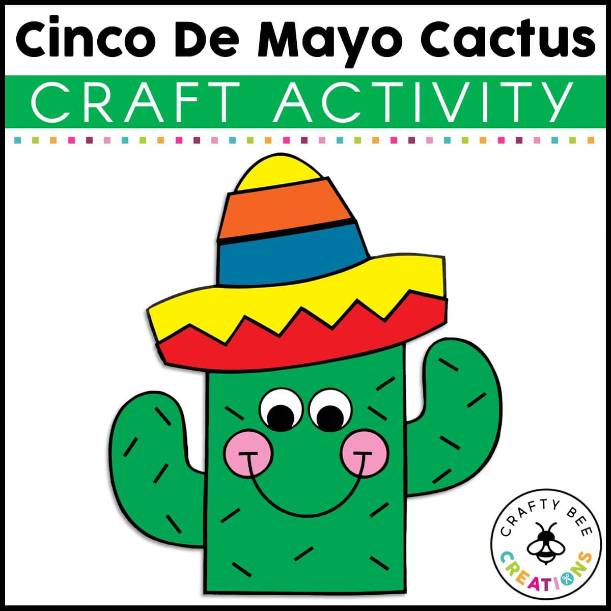 Cinco de mayo cactus craft activity