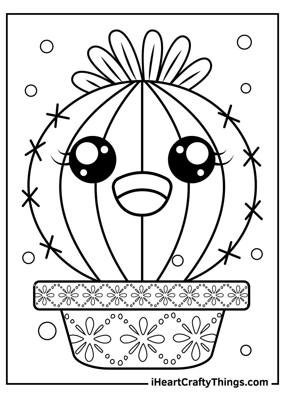 Cactus coloring pages updated