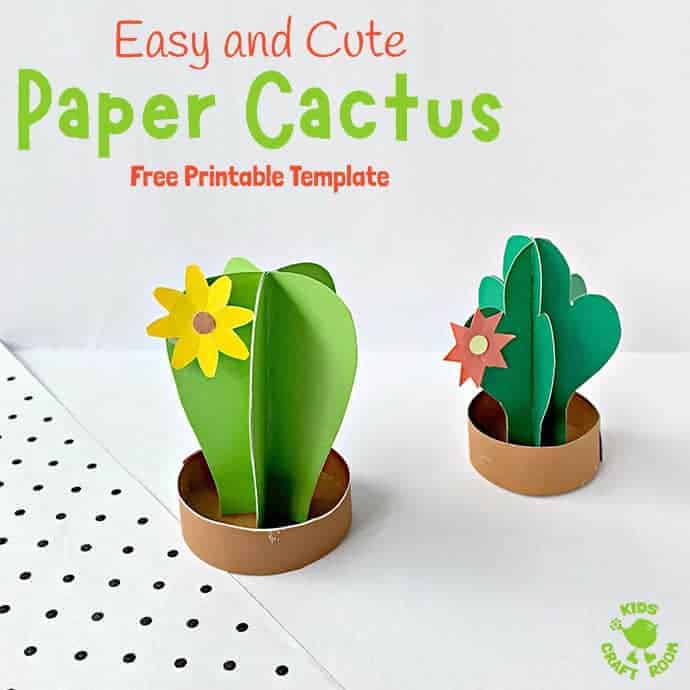 D paper cactus craft