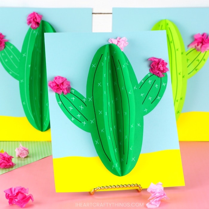 Paper cactus craft