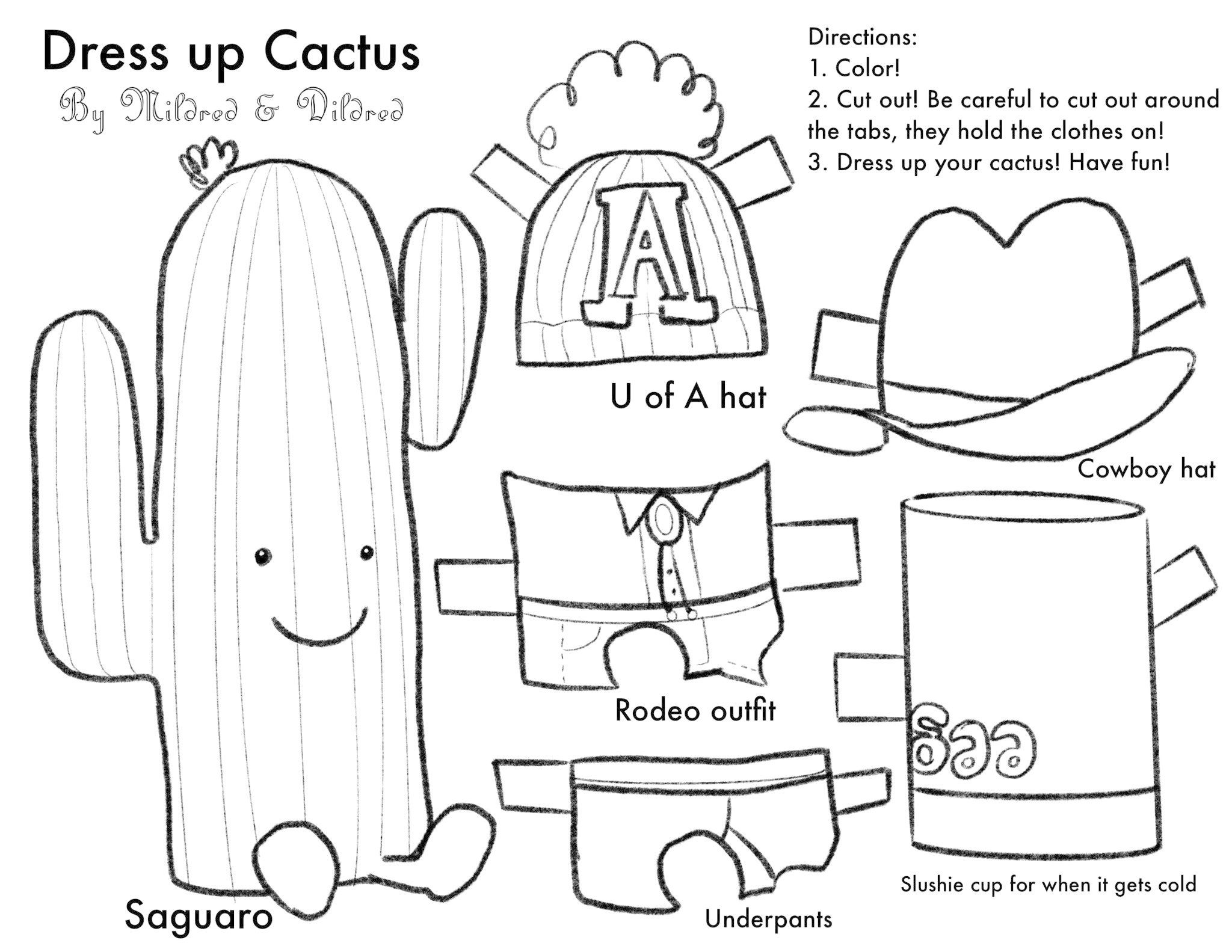 Dress up cactus