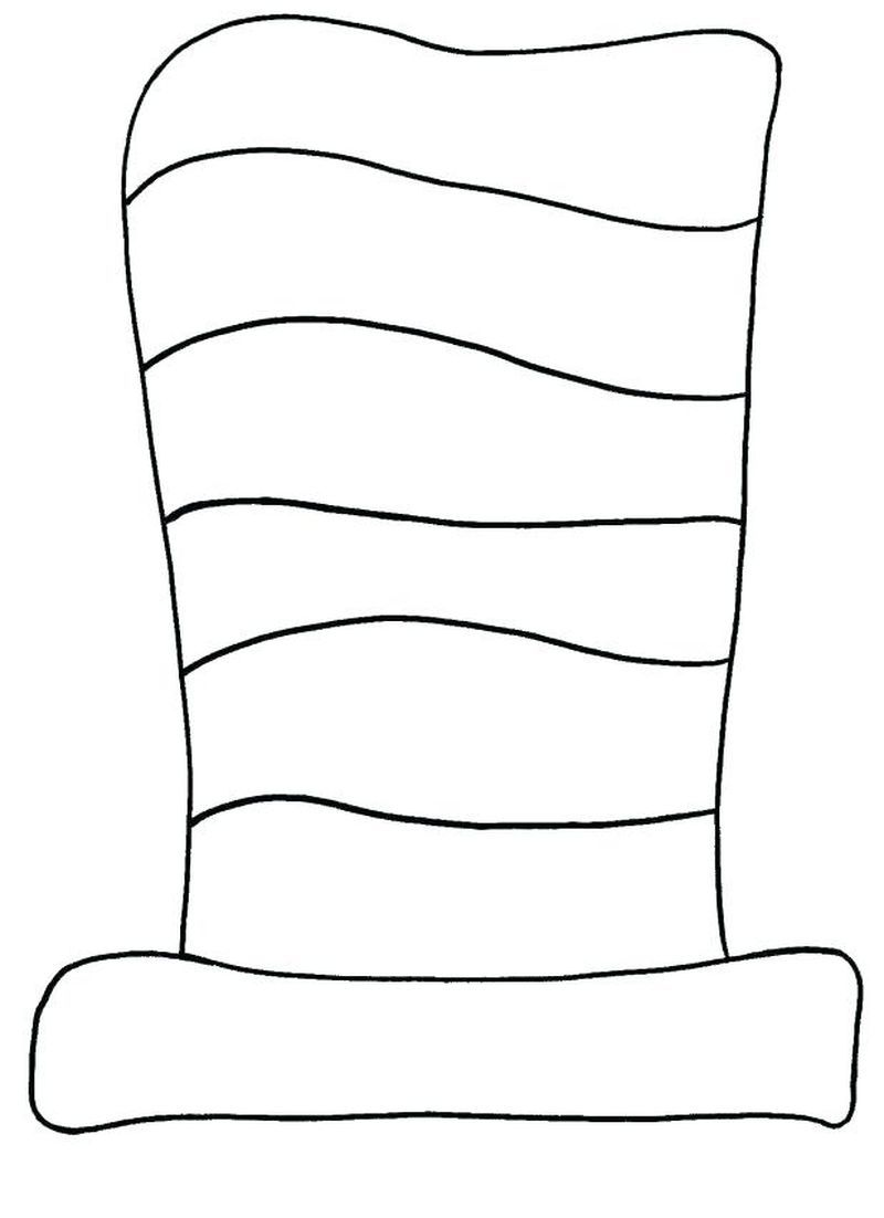 Cat in the hat coloring pages pdf