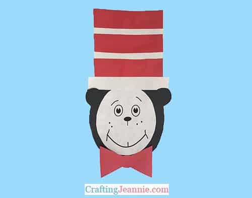 Cat in the hat craft free template