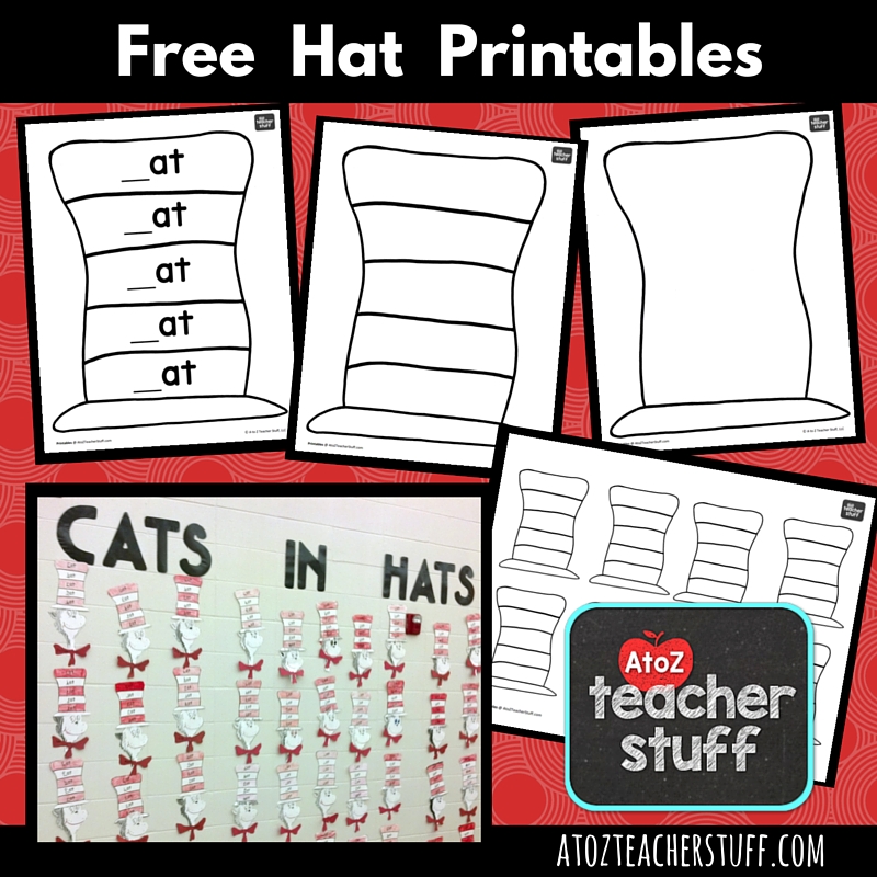 Hat for dr seuss cat in the hat or just hats a to z teacher stuff printable pages and worksheets