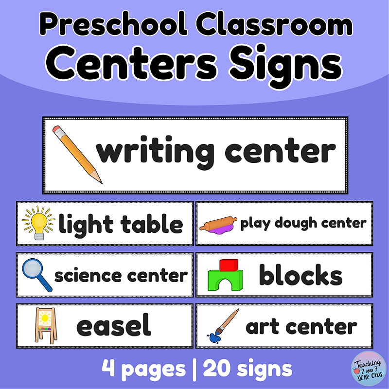 Classroom label printables