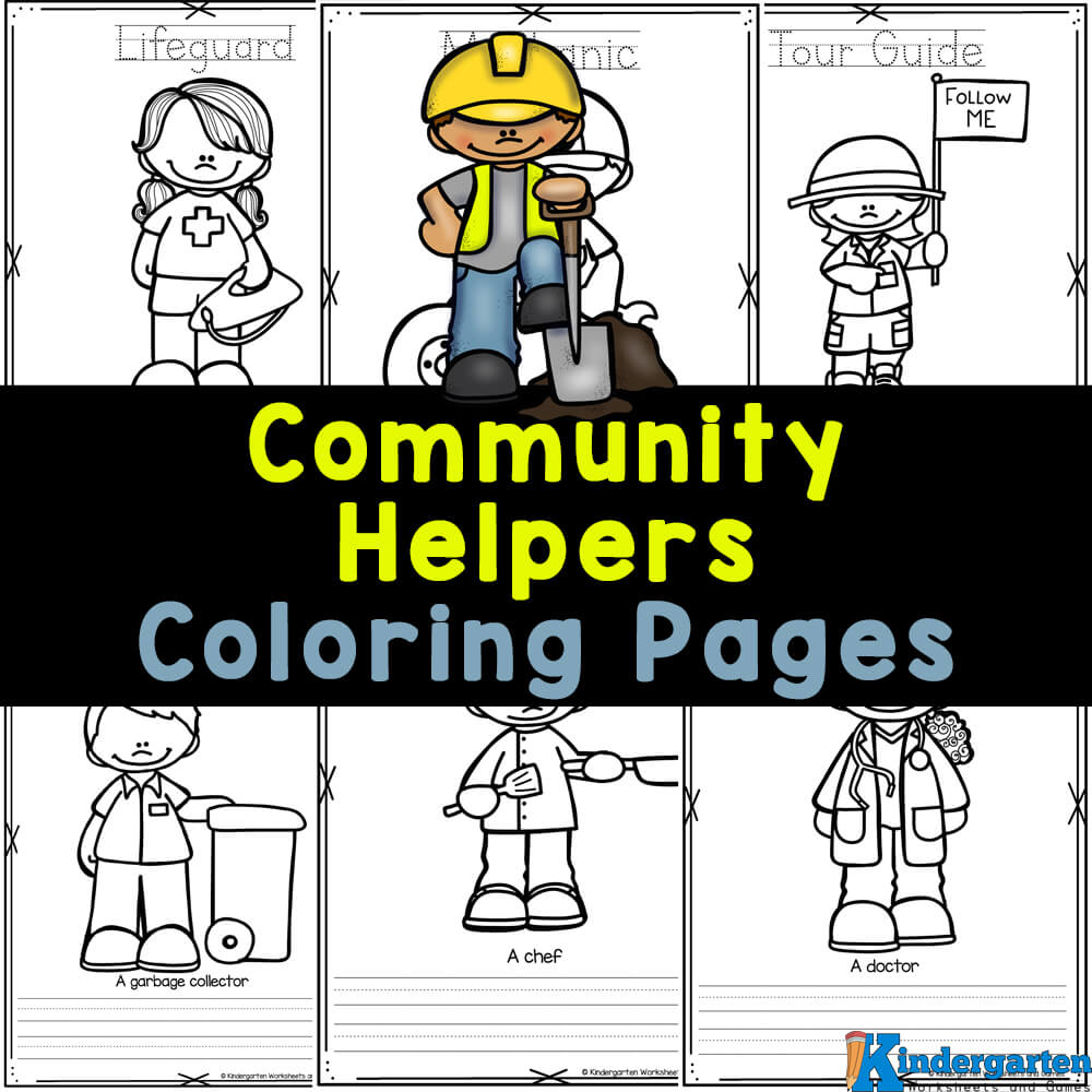 Free printable munity helpers coloring pages