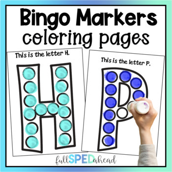 Free fine motor activities bingo marker dauber printable coloring pages alphabet