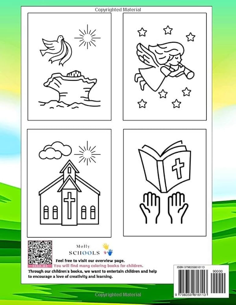 Bible coloring book for little kids christian coloring book for little hands ages