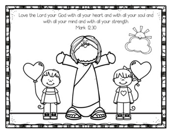 Bible verse coloring pages christian lessons activities printables preschool