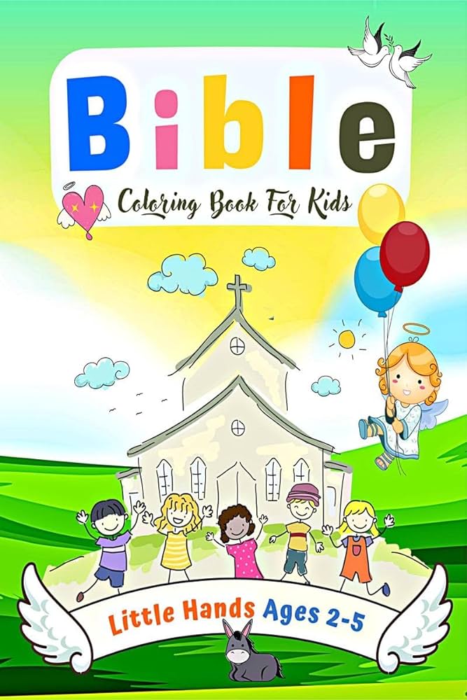 Bible colorg book for little kids christian colorg book for little hands ages