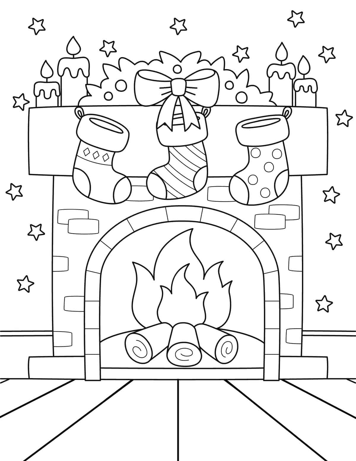 Free christmas coloring pages for kids