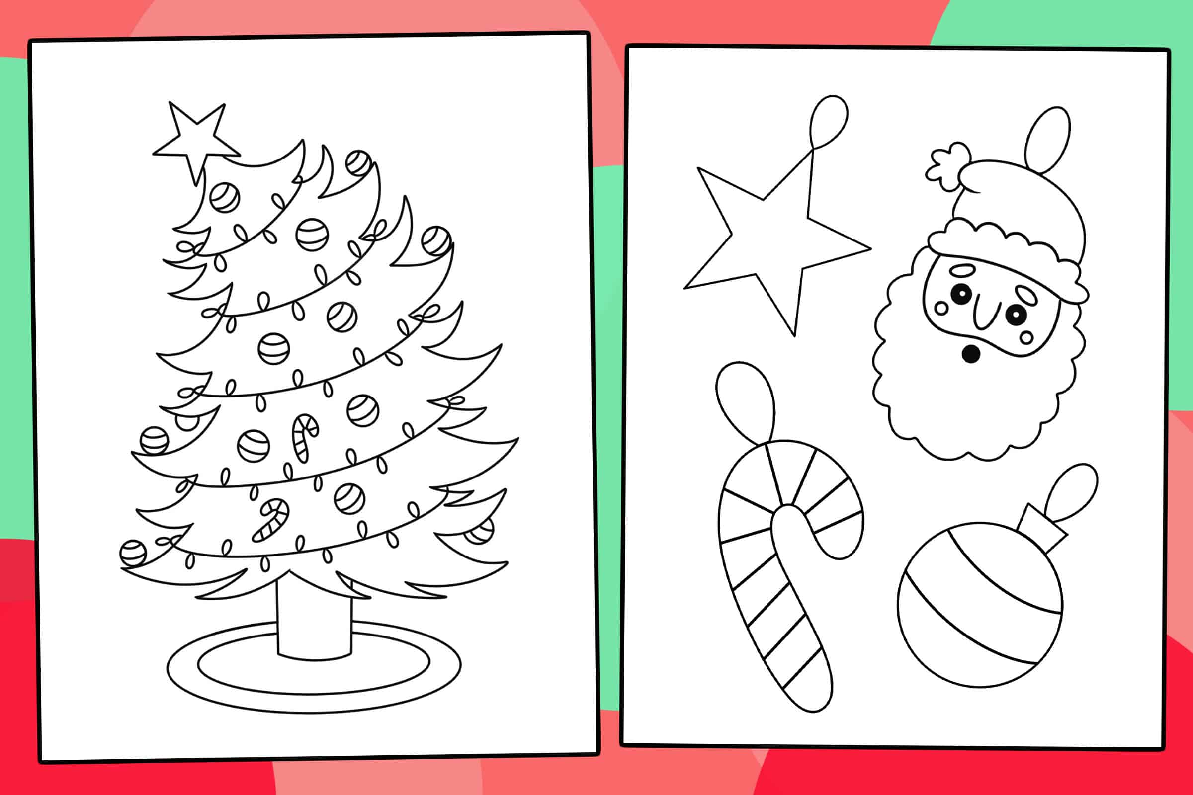 Free christmas coloring pages â the hollydog blog