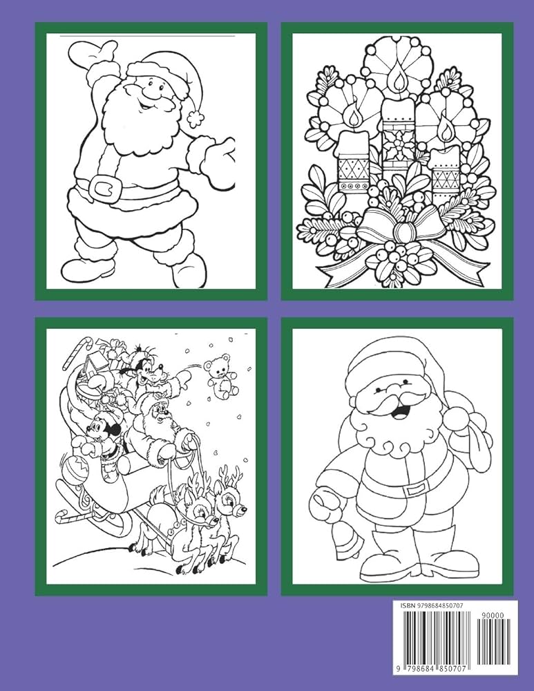 Christmas coloring book for kids large easy and simple coloring pages for preschool christmas coloring books for kids press alicia books