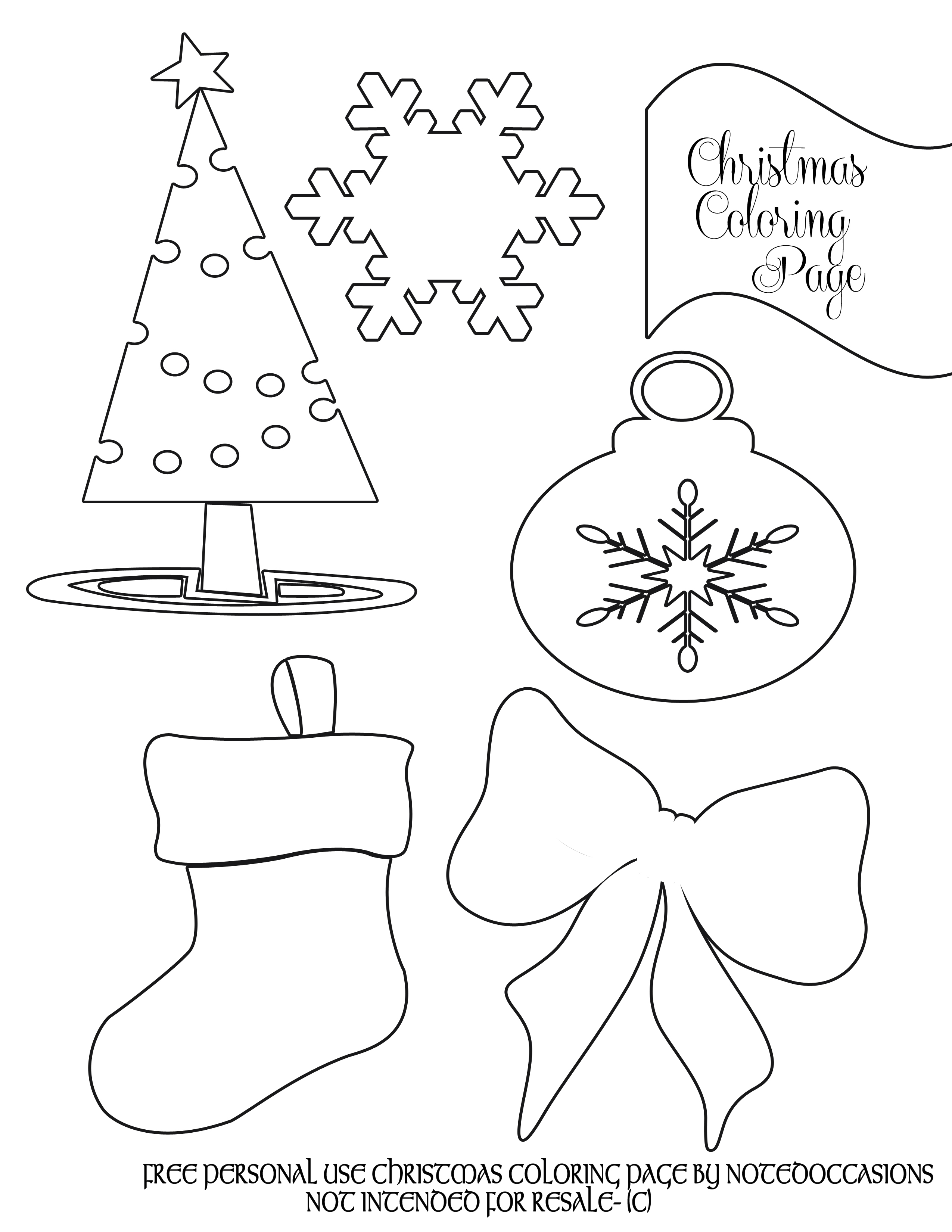 Party simplicity free christmas coloring pages to print