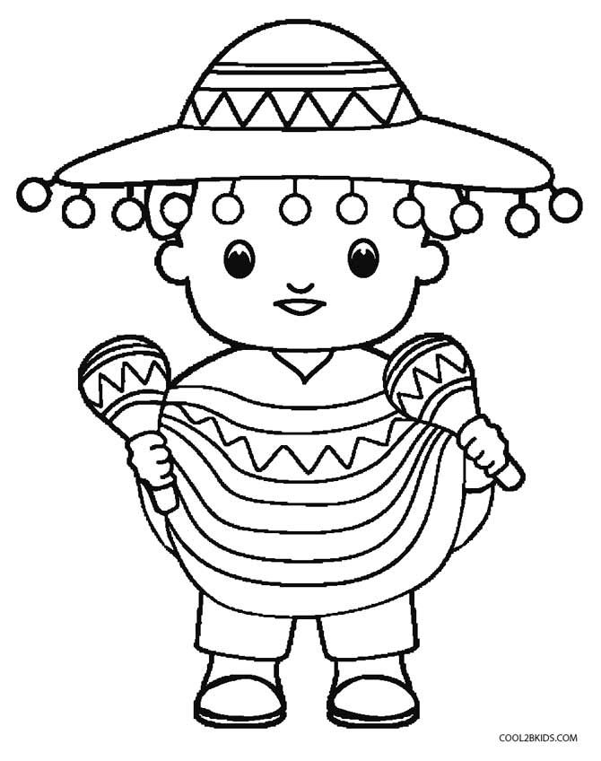 Printable cinco de mayo coloring pages for kids coolbkids coloring pages coloring pages for kids food coloring pages