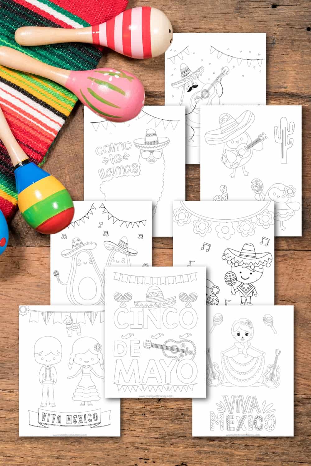 Free printable cinco de mayo coloring pages