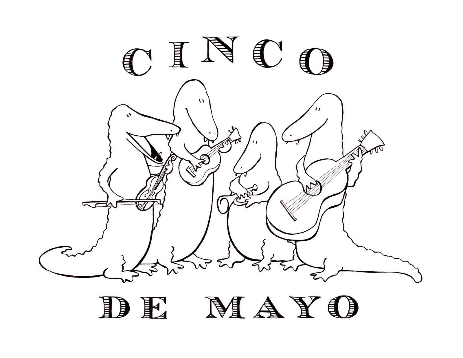 Free printable cinco de mayo coloring pages for kids