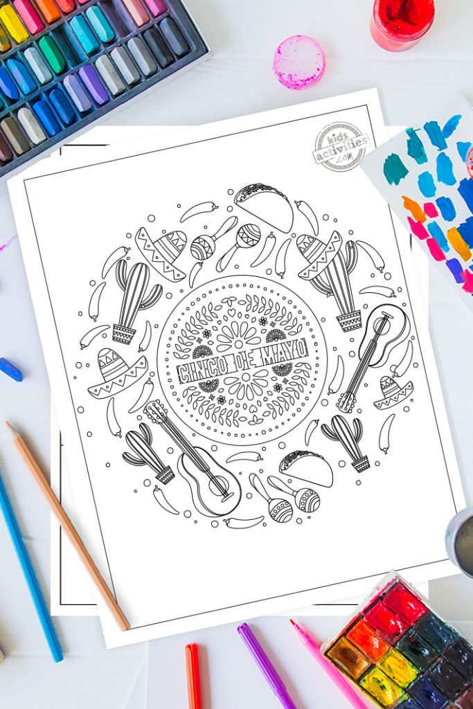 Free cinco de mayo coloring pages to print color kids activities blog