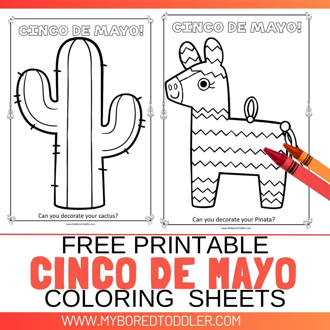 Free printable cinco de mayo coloring sheets for toddlers