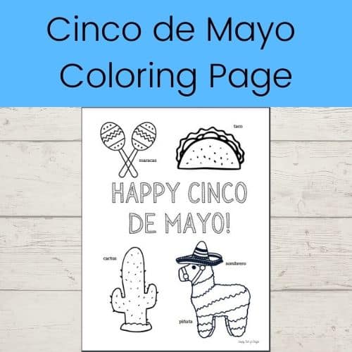 Cinco de mayo coloring page free