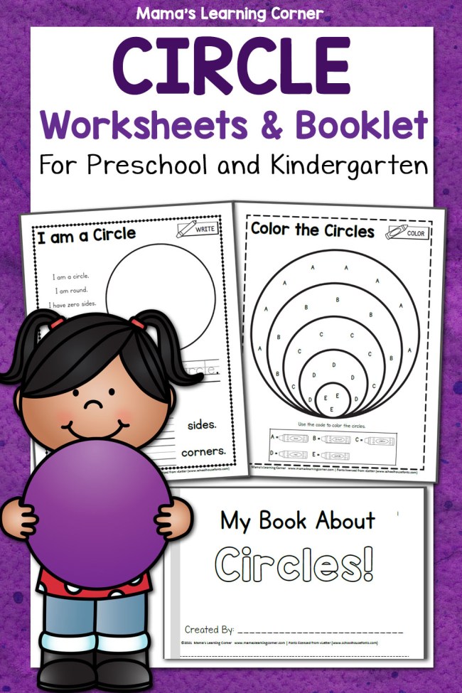Circle worksheets for preschool and kindergarten