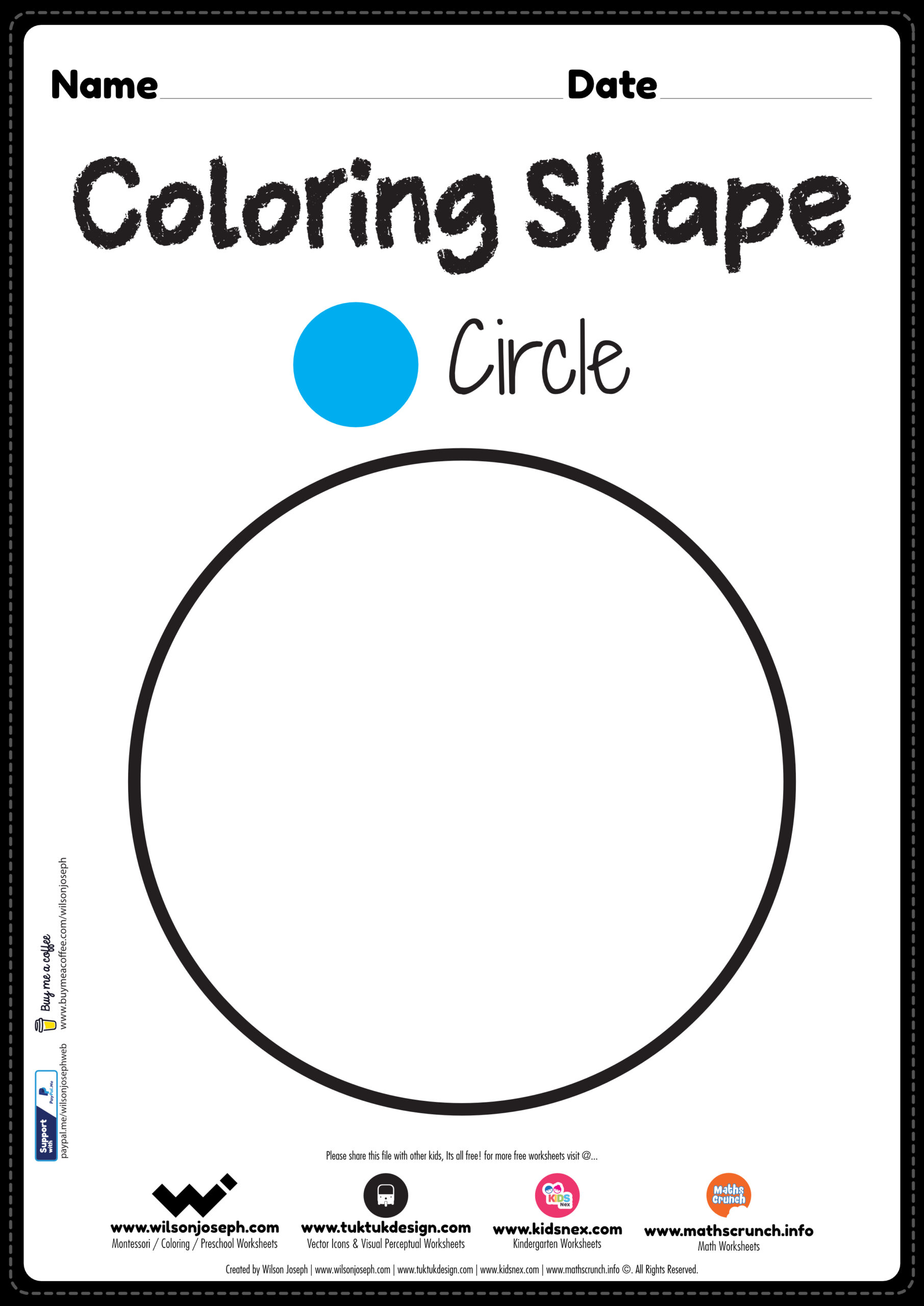 Circle coloring page