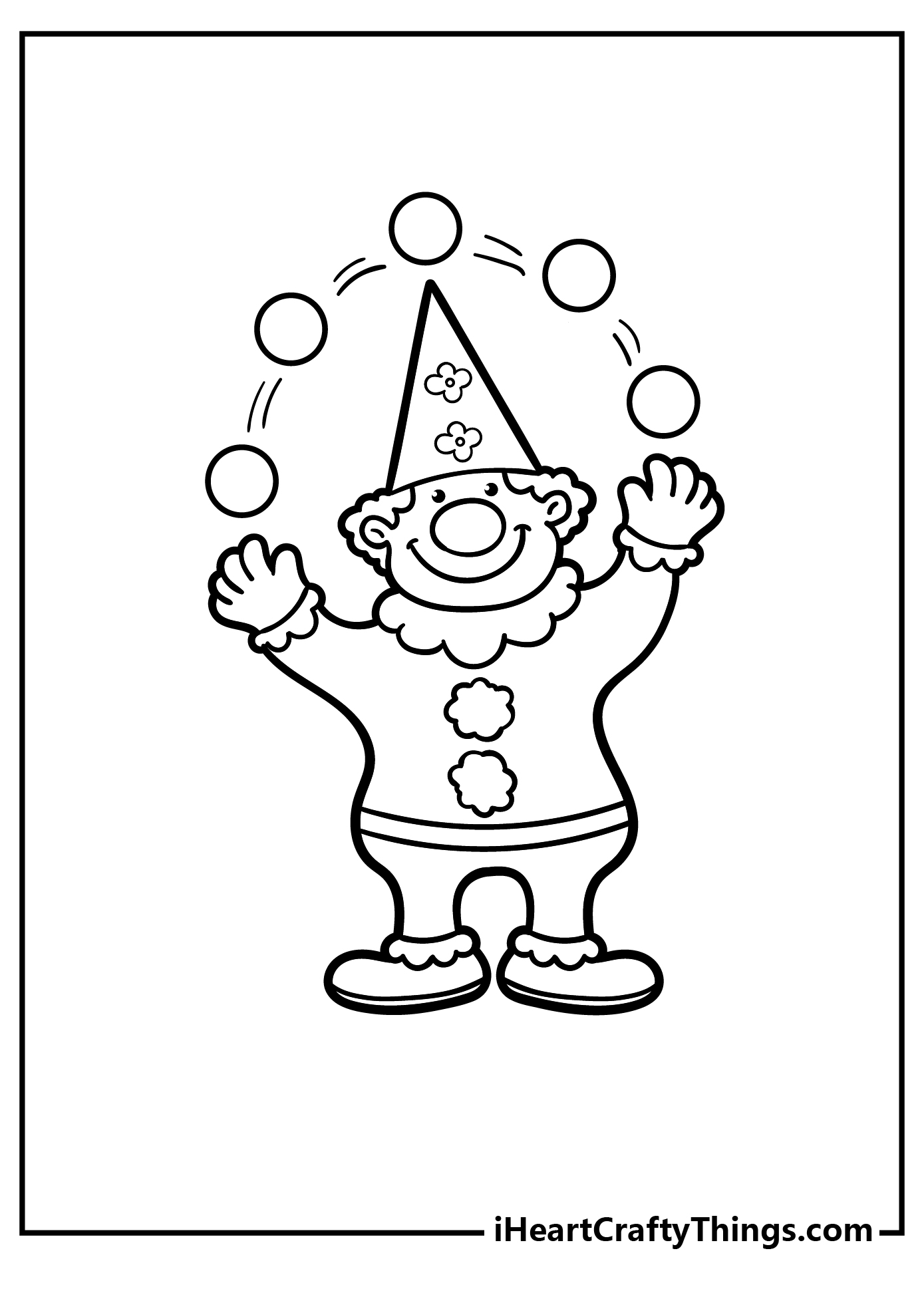 Circus coloring pages free printables