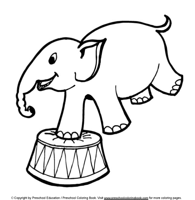 Www circus coloring page