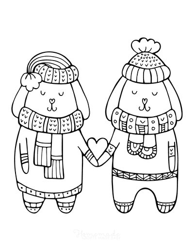 Free printable winter coloring pages for kids adults