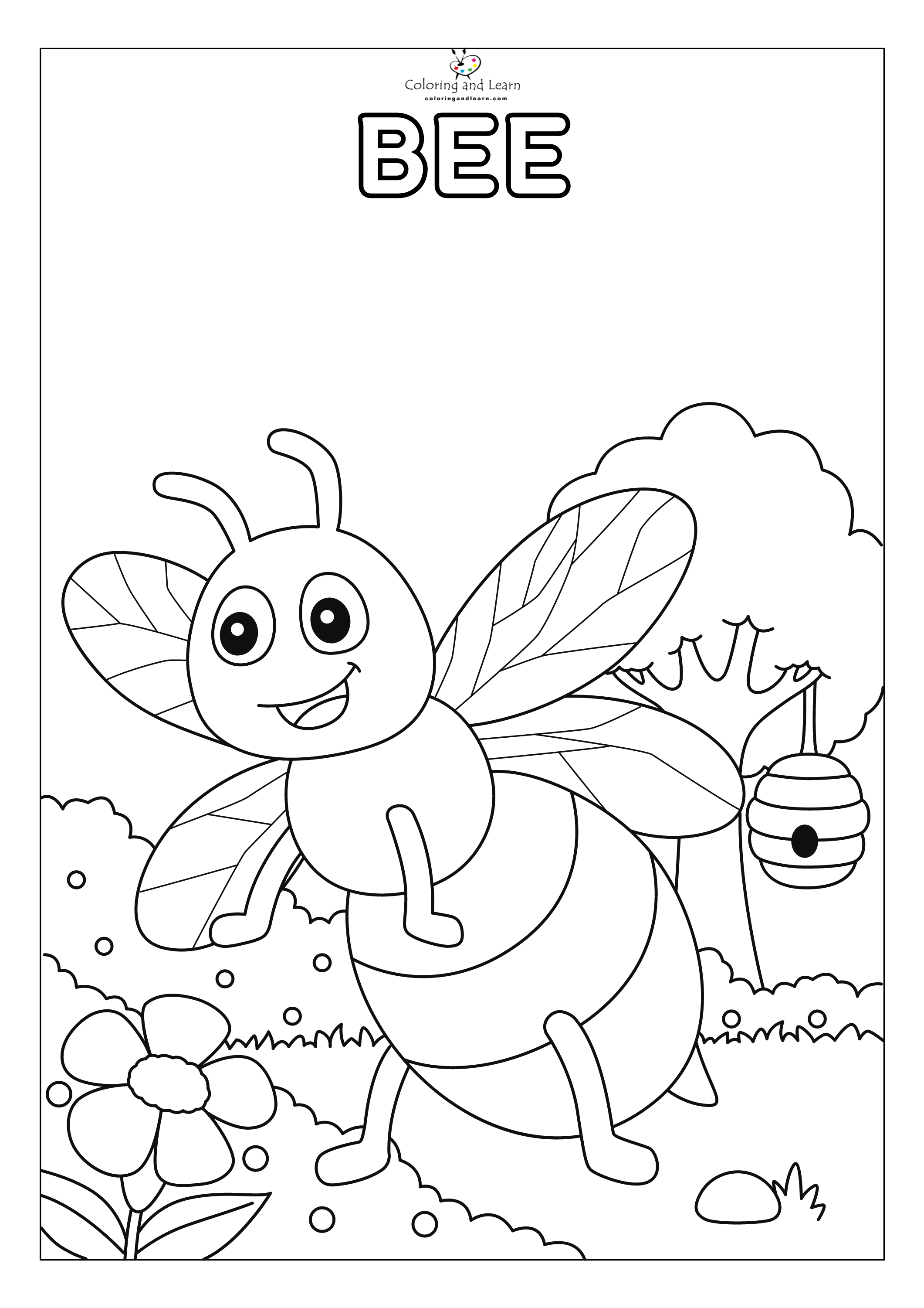 Preschool garden coloring pages