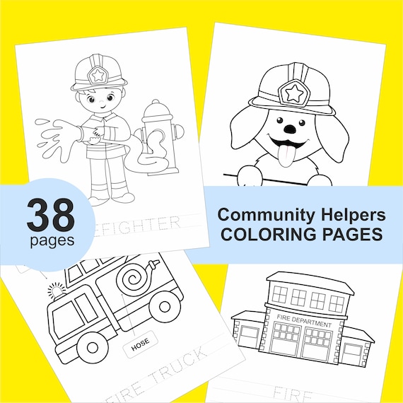 Munity helpers coloring pages munity helpers activity occupation printable coloring pages job preschool worksheets professions