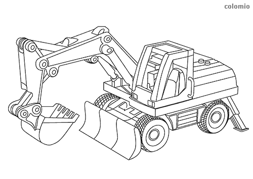 Excavators coloring pages free printable excavator coloring sheets