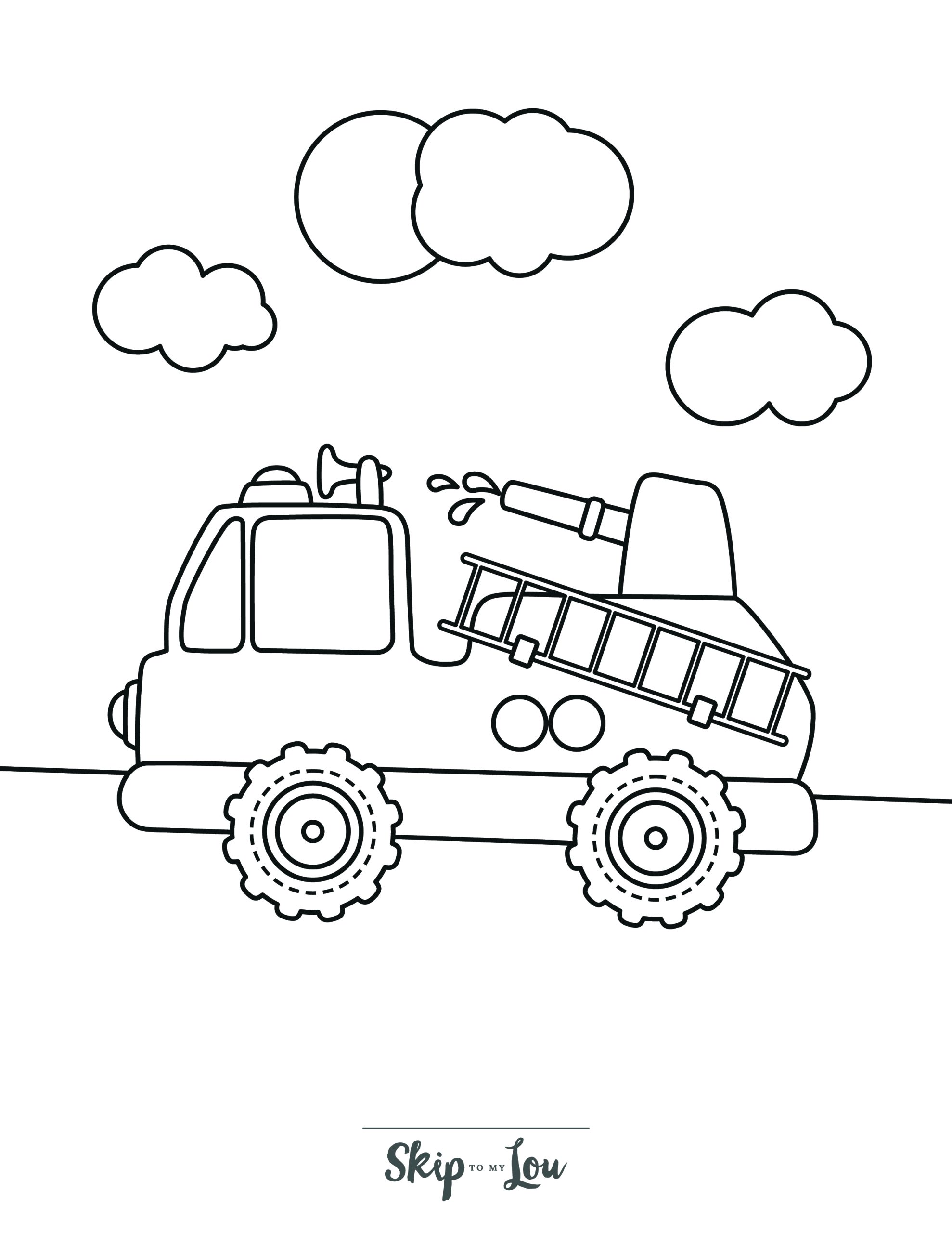 Free printable fire truck coloring pages with book download skip to my lou