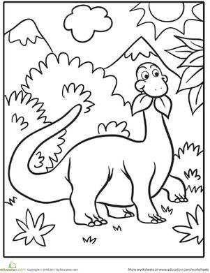 Cute dinosaur worksheet education dinosaur coloring pages dinosaur coloring preschool coloring pages