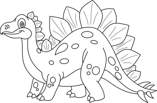 Thousand cute dinosaur coloring page royalty