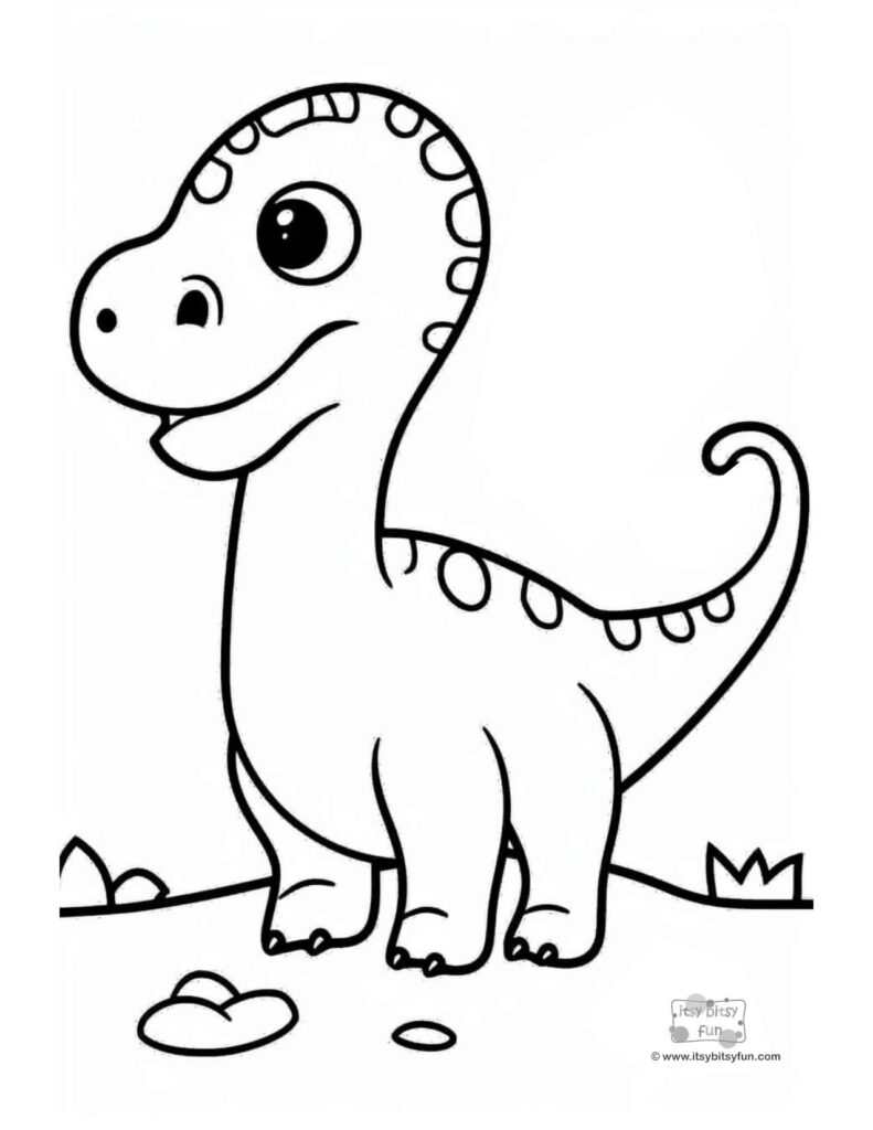 Free printable dinosaur coloring pages