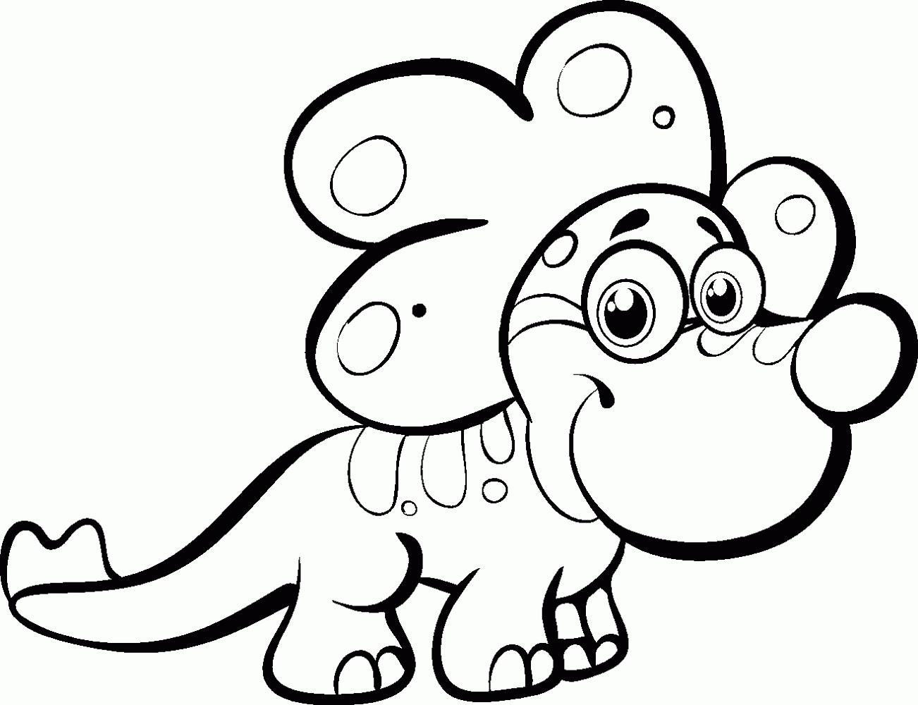 Baby dinosaur coloring pages for preschoolers activity shelter