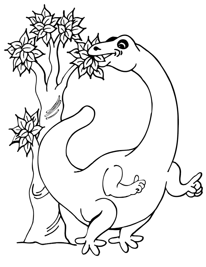 Free dinosaur coloring pages