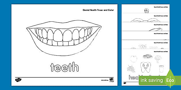 Dental health loring pages