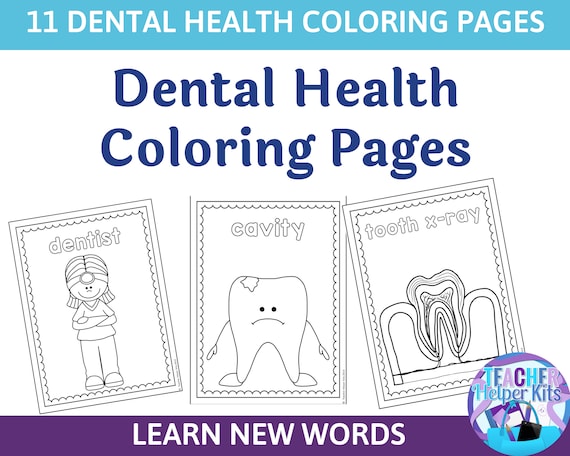 Dental health coloring pages coloring pages for kids homeschool printables