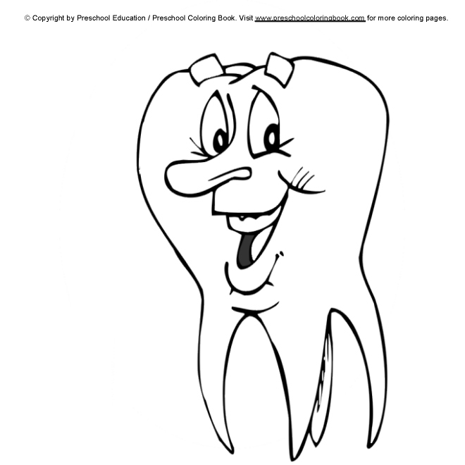 Www dental coloring page