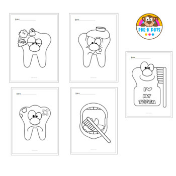 Dental health week coloring pages social emotional learning preschool kinder