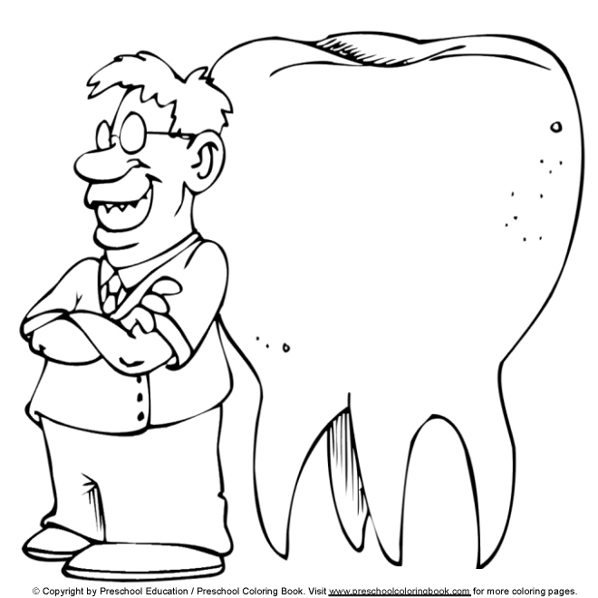 Www dental coloring page