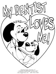 Dental coloring pages teeth