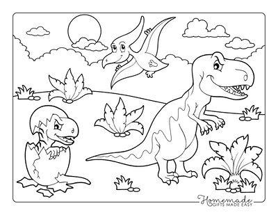 Best dinosaur coloring pages for kids adults