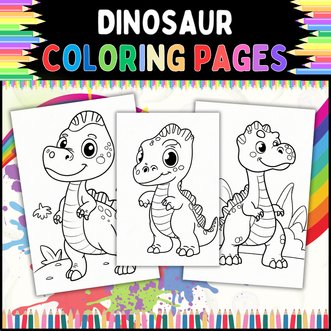 Dinosaur coloring pages for preschool kindergarten first grade and more made by teachers