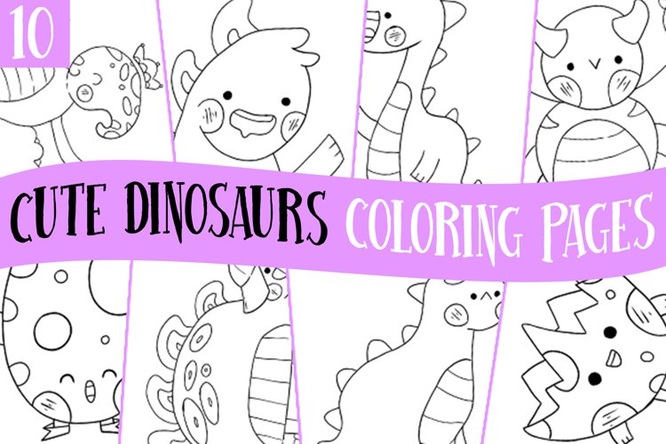 Dinosaur coloring pages for kids png